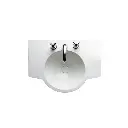 Lavatorio 3 Agujeros Ferrum Línea Marina 65cm Blanco LH63J B
