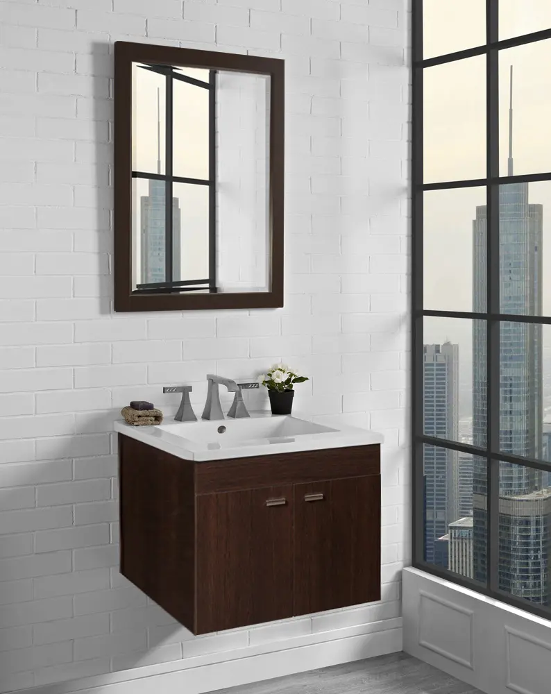 Espejo Amube Mediterraneo Wengue 56x72 (161)