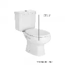 Inodoro Largo Roca Línea Monaco Blanco