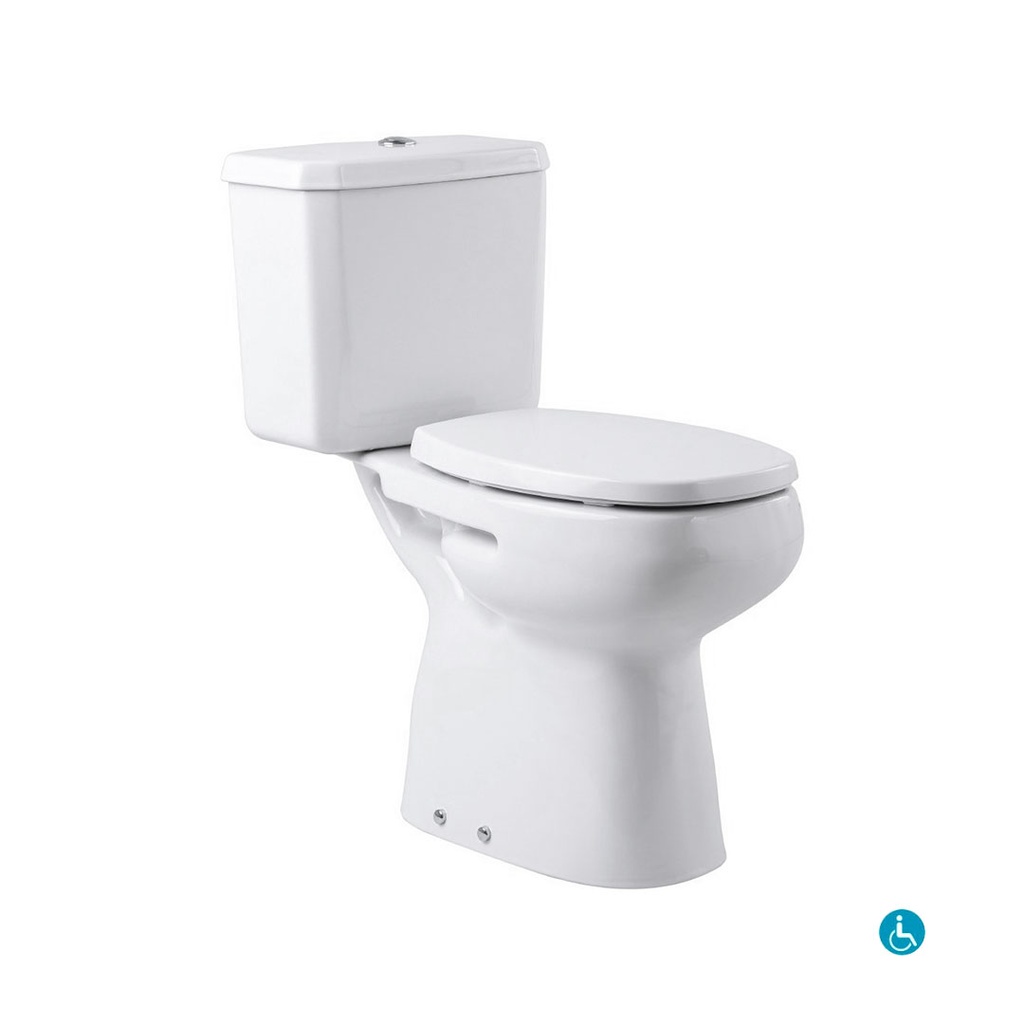 Combo inodoro Roca Monaco alto completo ( indoro + tapa + deposito)