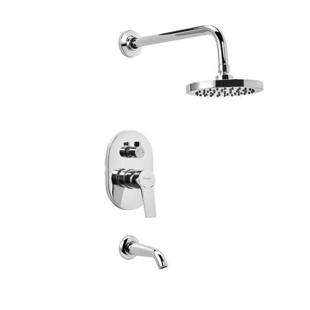 Grifería Monocomando de Ducha Peirano Línea Mora Cromo 80-193