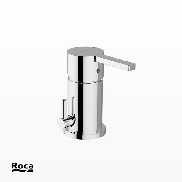Grifería de Bidet 1 Agujero Roca Línea Naia Cromo