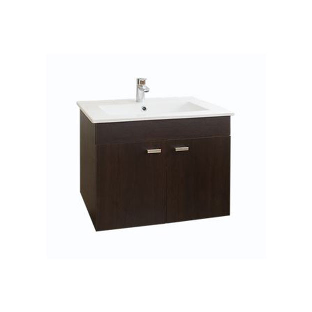 Vanitory Colgante 62cm 1 Agujero Amube Niza Wengue (Mesada Loza) 6464