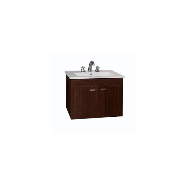 Vanitory Colgante 62cm 3 Agujeros Amube Niza Wengue (Mesada Loza) 6463