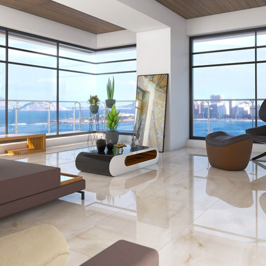 Porcelanato Portinari Onice AL Pulido 100x100 (1ra Calidad) 60949