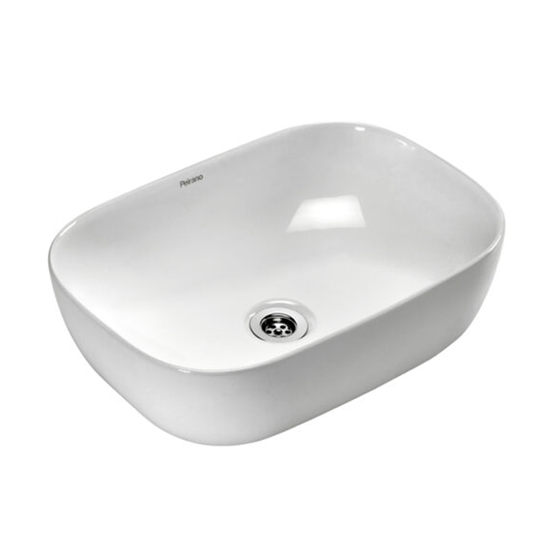 Bacha de Apoyo Peirano Loza Blanca 46x32cm BCH12