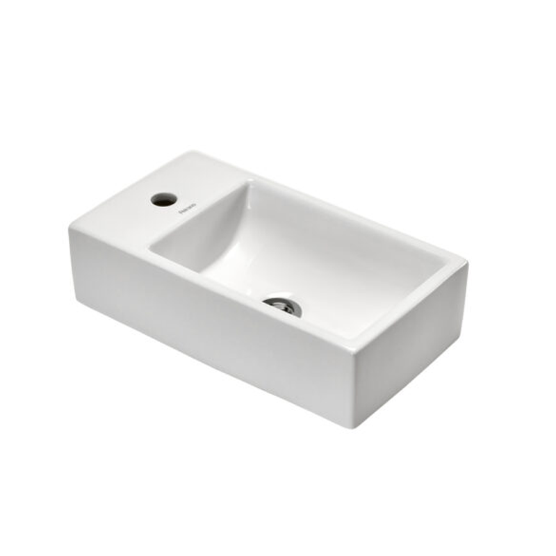 Bacha de Apoyo Rectangular 1 Agujero Peirano Loza 46.5x26cm BCH13