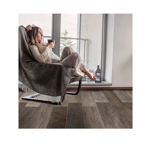Porcelanato Alberdi Sambu Tabaco 20x120 (1ra Calidad)