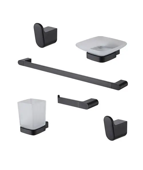 Kit de Accesorios 6 Piezas Peirano Soria Black Negro 16006BL