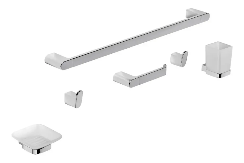 Kit de Accesorios 6 Piezas Peirano Soria Cromo 16006