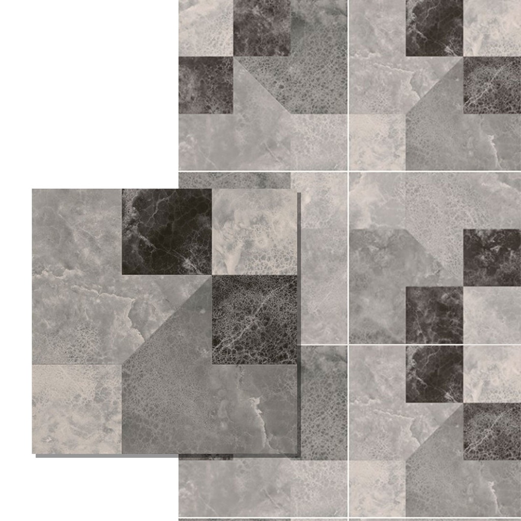 Cerámico Alberdi Sofia Negro 46x46 (1ra Calidad)