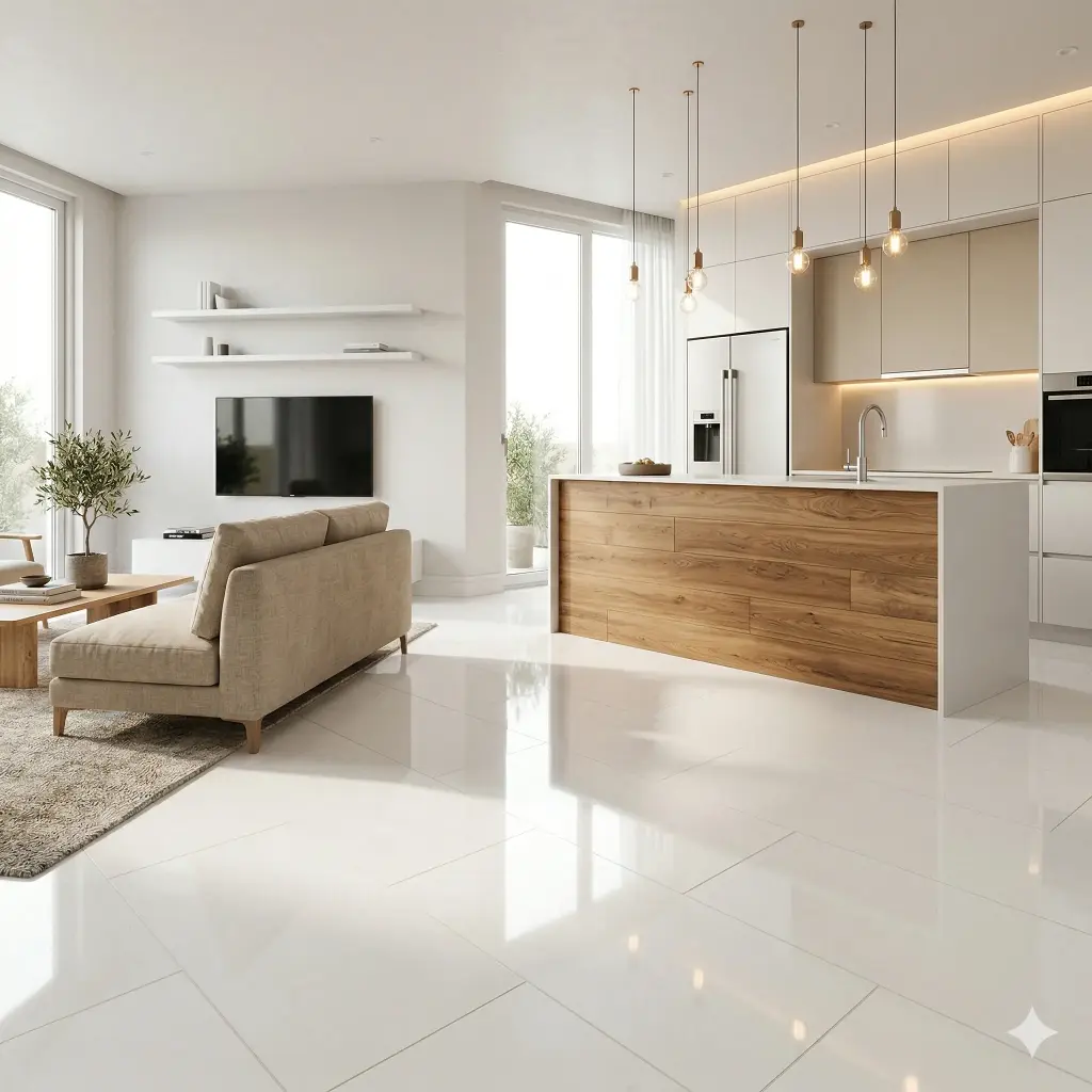 Porcelanato Lume Soho White Pulido 62x119 (1ra Calidad)