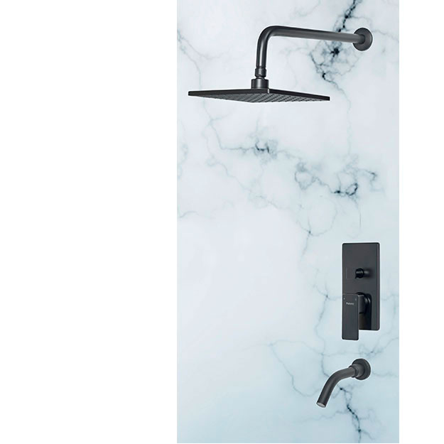 Grifería Monocomando de Ducha Peirano Soria Black 80-192