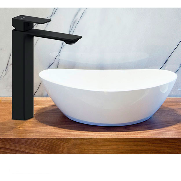 Grifería Monocomando Alta Peirano Línea Soria Black 61-192