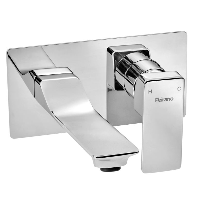 Grifería Monocomando de Pared Lavatorio Peirano Soria Cromo 63-152