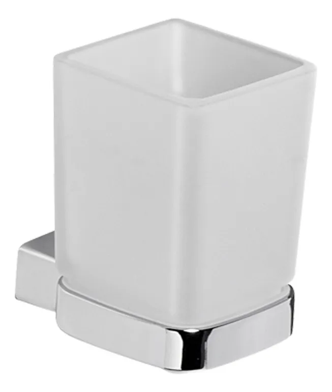 Porta Vaso y Cepillo Peirano Soria Cromo 16060