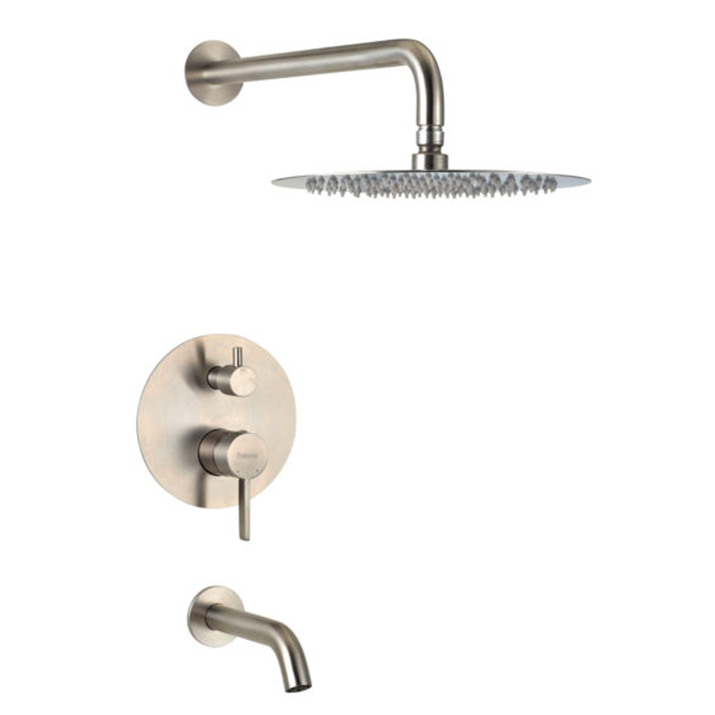 Grifería Monocomando de Ducha Peirano Línea Steel Cromo 80-205