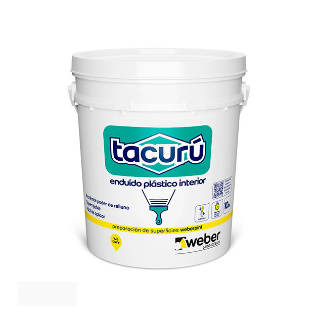 Enduido Interior Tacurú Blanco (Balde 10L)