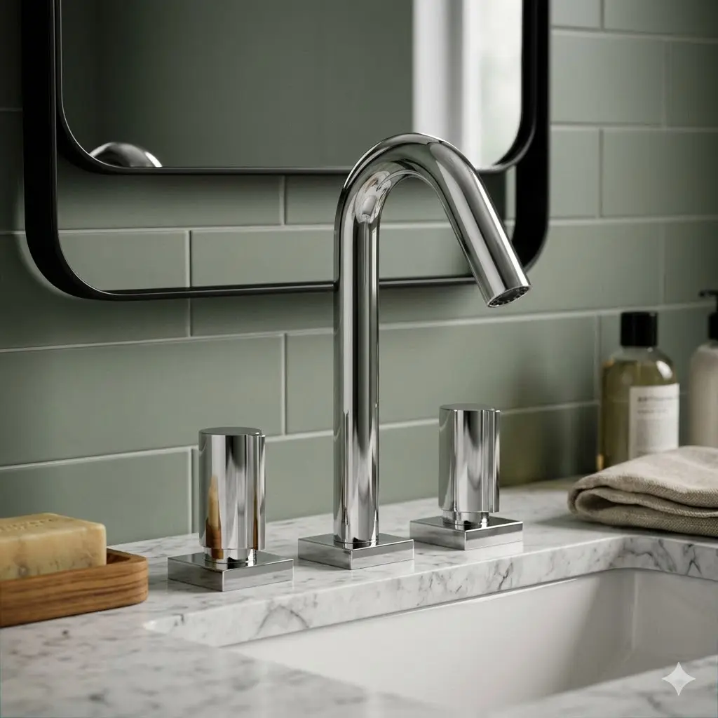 Grifería de Lavatorio Peirano Línea Toledo Cromo 60-150