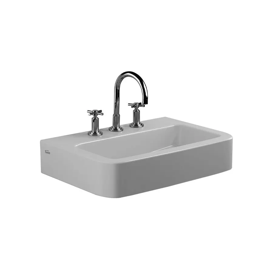 Lavatorio 3 Agujeros Ferrum Línea Trento Blanco LEL3J