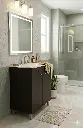 Vanitory de Pie 50cm 3 Agujeros Watervan Turin Wengue (Mesada Sintética)