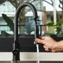 Grifería Monocomando de Cocina Peirano Valencia Black 20-122N