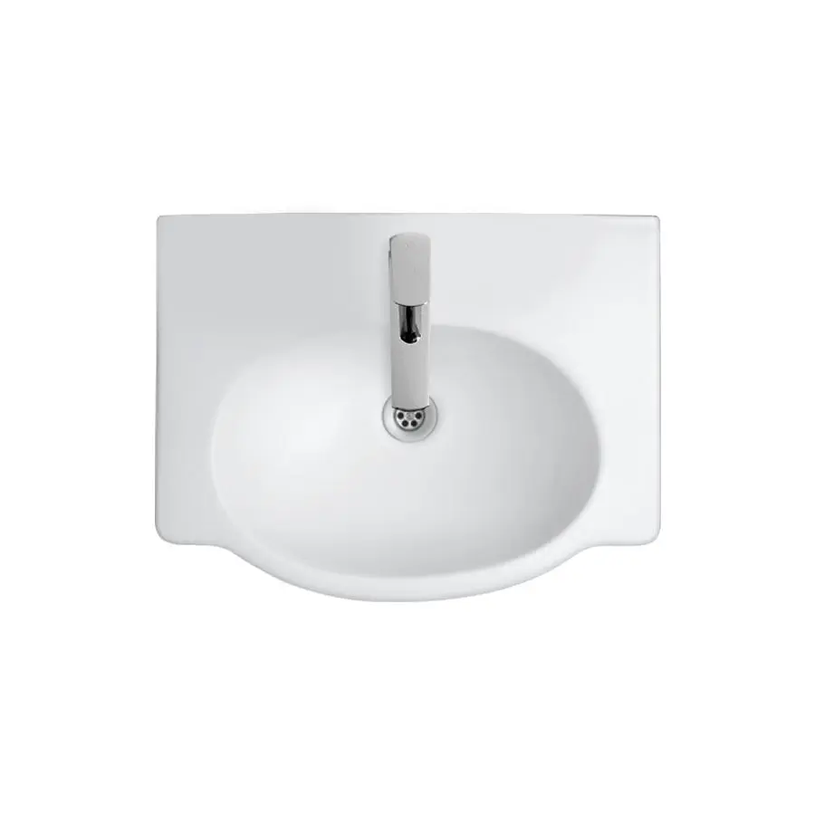 Lavatorio 1 Agujero Ferrum Venecia 48cm Blanco L4V1J B