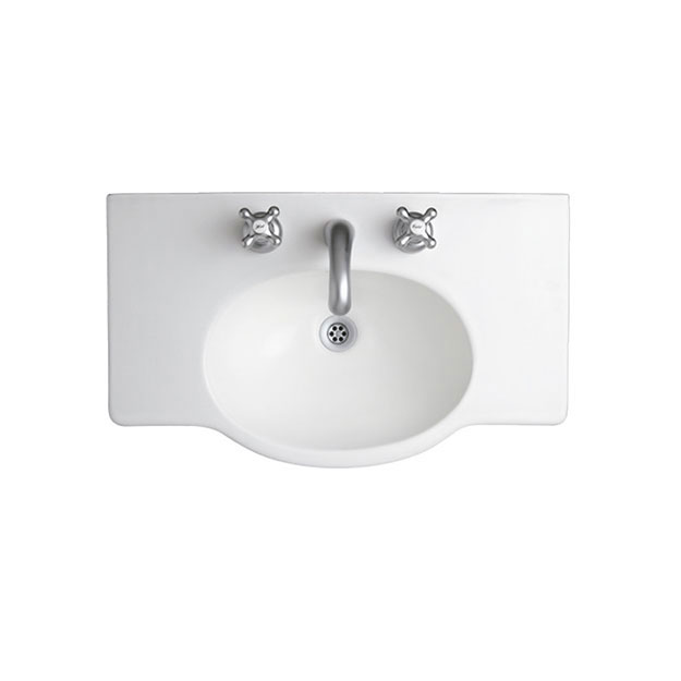 Lavatorio 3 Agujeros Ferrum Venecia 64cm Blanco L6V3J