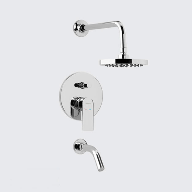 Grifería Monocomando de Ducha Peirano Línea Vera 80-180