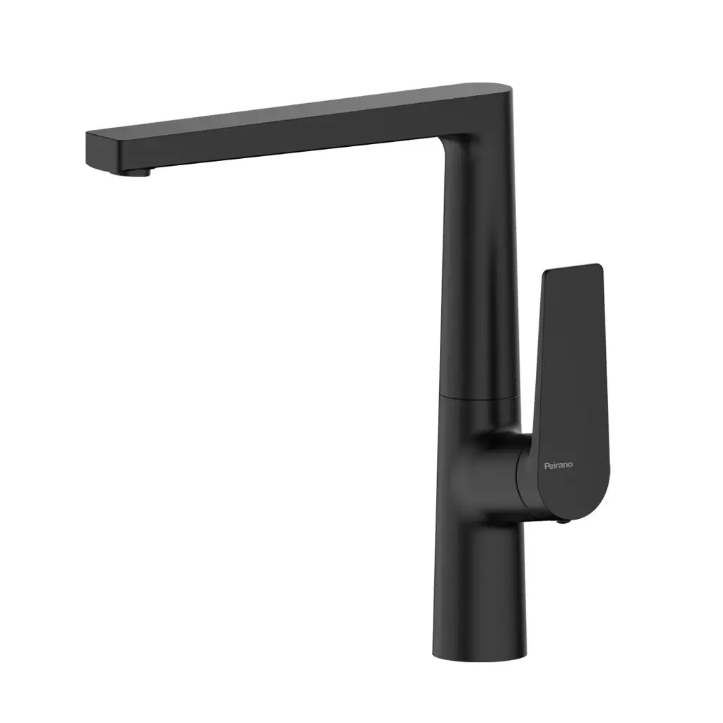 Grifería Monocomando de Cocina Peirano Línea Wave Black 20-168N