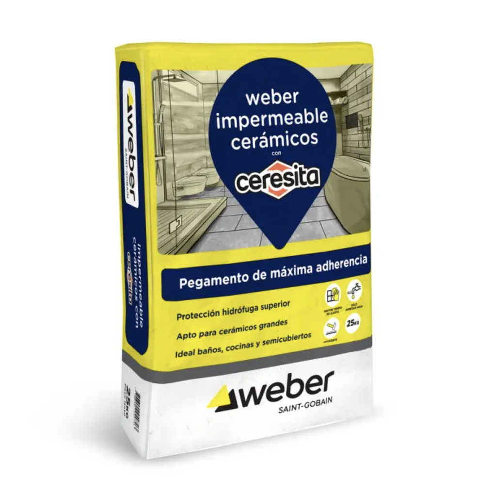 Pegamento Impermeable Weber (con Ceresita) (Bolsa 25kg) 92-0043