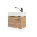 VANITORY COMPACT COLGAR 45cm ROBLE