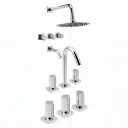 Combo Grifería Peirano Toledo Baño Completo