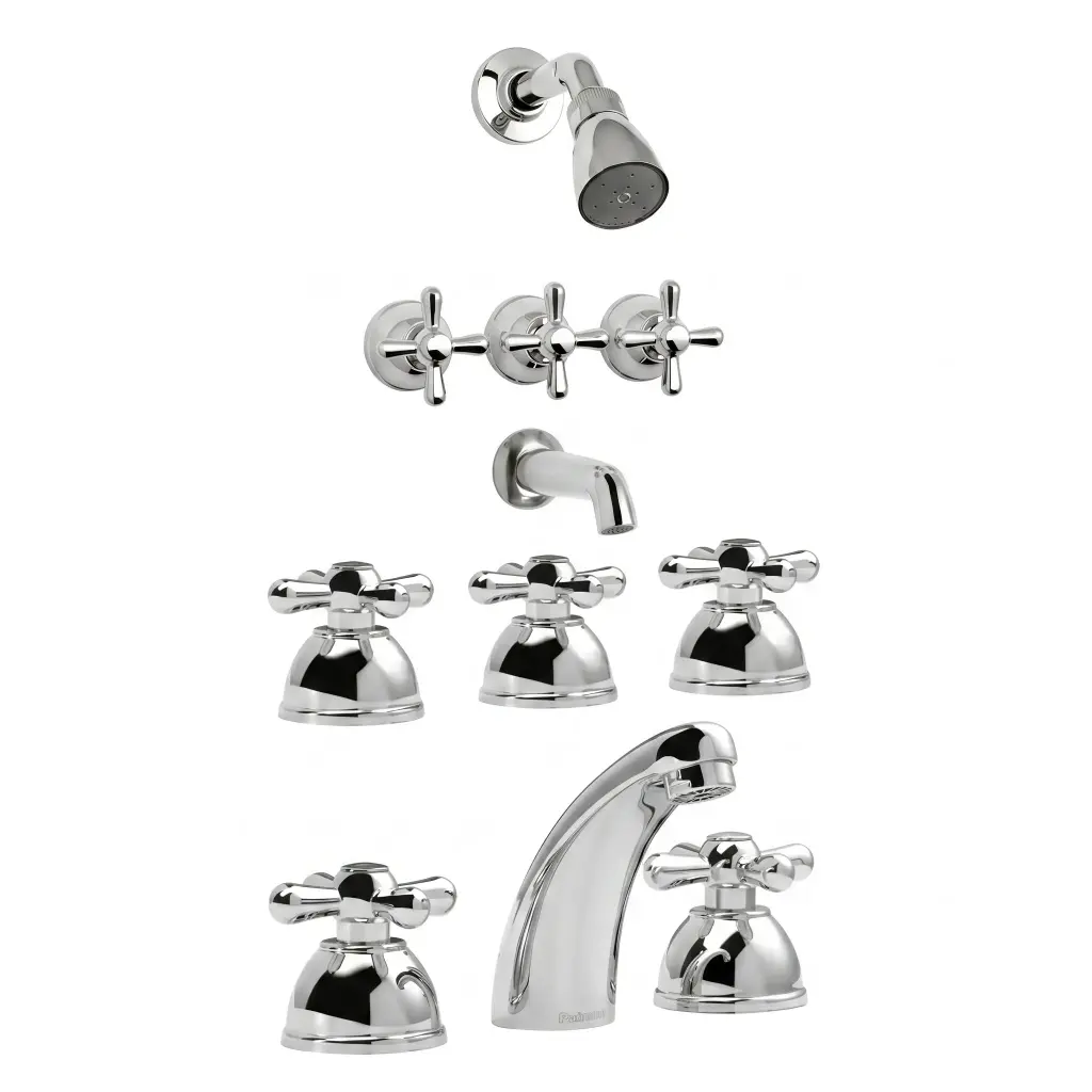 Combo Grifería Peirano Ares Completo