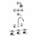 Combo Grifería Cruz Completo