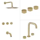 Combo Grifería Fabric Gold Completo