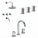 Combo Grifería Marbella baño Completo