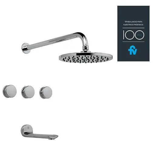 [16322]  Ducha con Transferencia FV Cromo 103/44N
