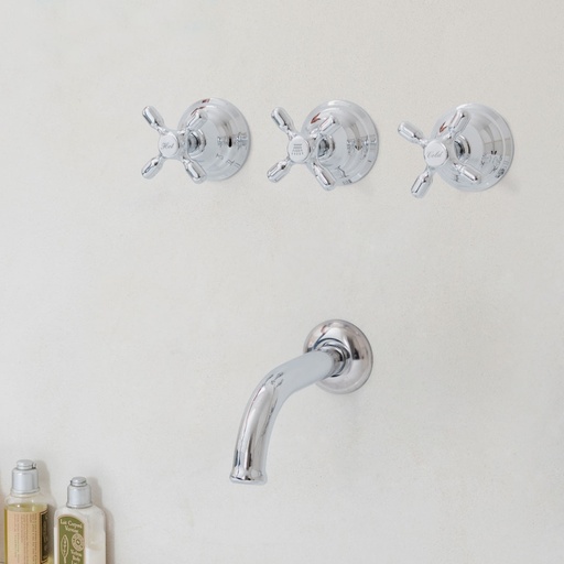 [15356] Grifería de Ducha con Transferencia FV Línea Newport Plus Cromo 0103/B2P