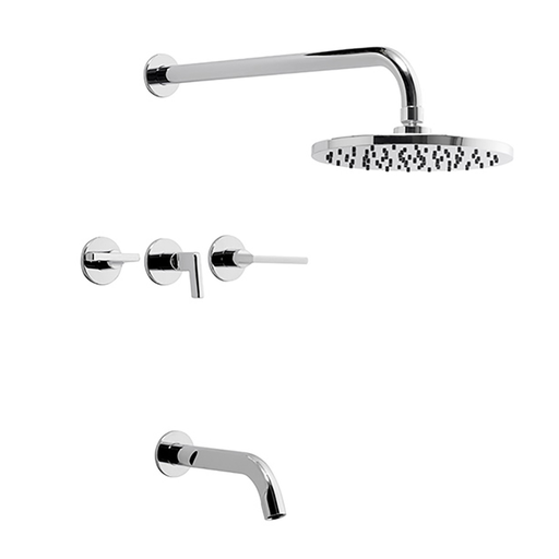[17361] Grifería de Ducha con Transferencia FV Línea Arrayán Cromo 103/H6