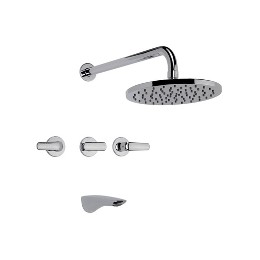 [18040] Grifería de Ducha con Transferencia FV Línea Epuyén Cromo 103/L2