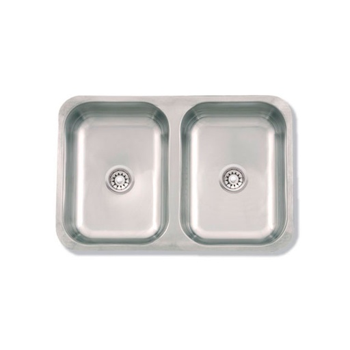 [21504] Pileta de Cocina Doble Mi Pileta Línea Eco 57x37x15cm 104EC