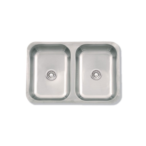 [10360] Pileta de Cocina Doble Mi Pileta 57x37x18cm 104P