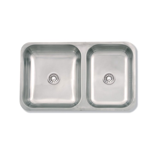 [21667] Pileta de Cocina Doble Mi Pileta Línea Eco 64x37x15cm 105EC