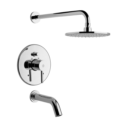 [17578] Grifería Monocomando de Ducha FV Línea Temple Cromo 106.02/87