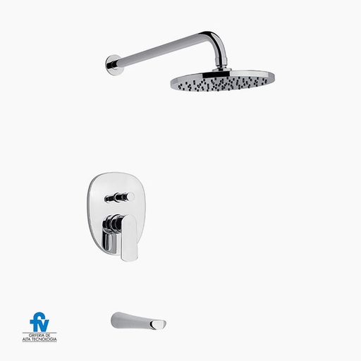 [37820] Grifería Monocomando de Ducha FV Línea Aromo Cromo 106/D8