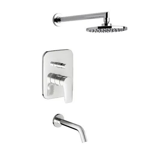 [15791] Grifería Monocomando de Ducha FV Línea Jana Cromo 106/M1