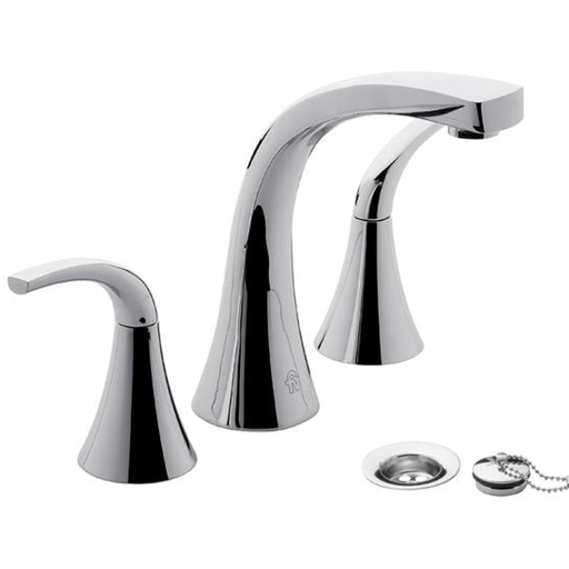 [17590] Grifería Doble Comando de Lavatorio FV Línea Alesia Lever Cromo 207/49L