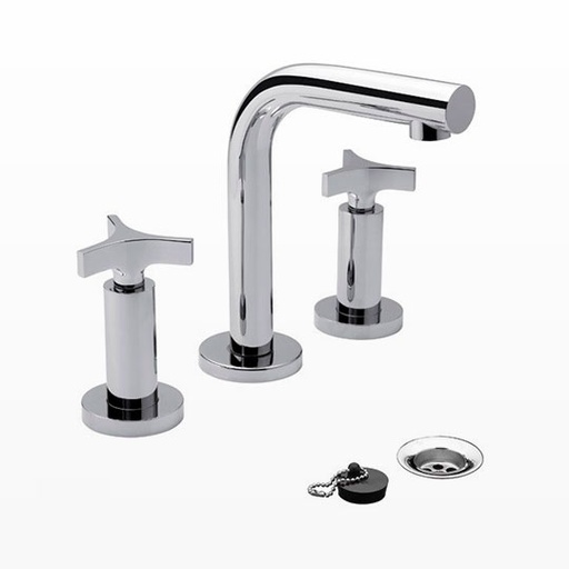 [22298] Grifería Doble Comando de Lavatorio FV Línea Triades Cromo 207/C3