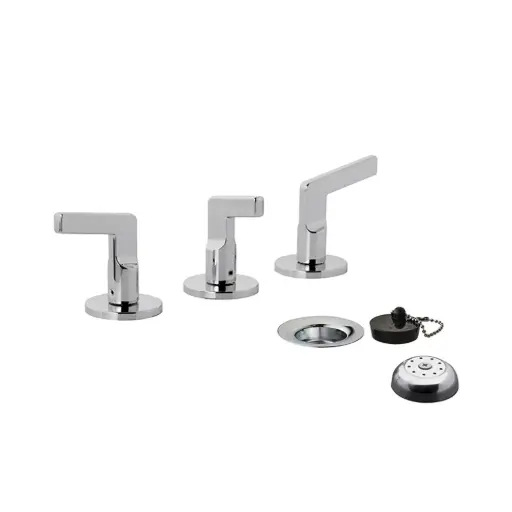 [17365] Grifería Doble Comando de Bidet FV Línea Arrayán Cromo 295/H6